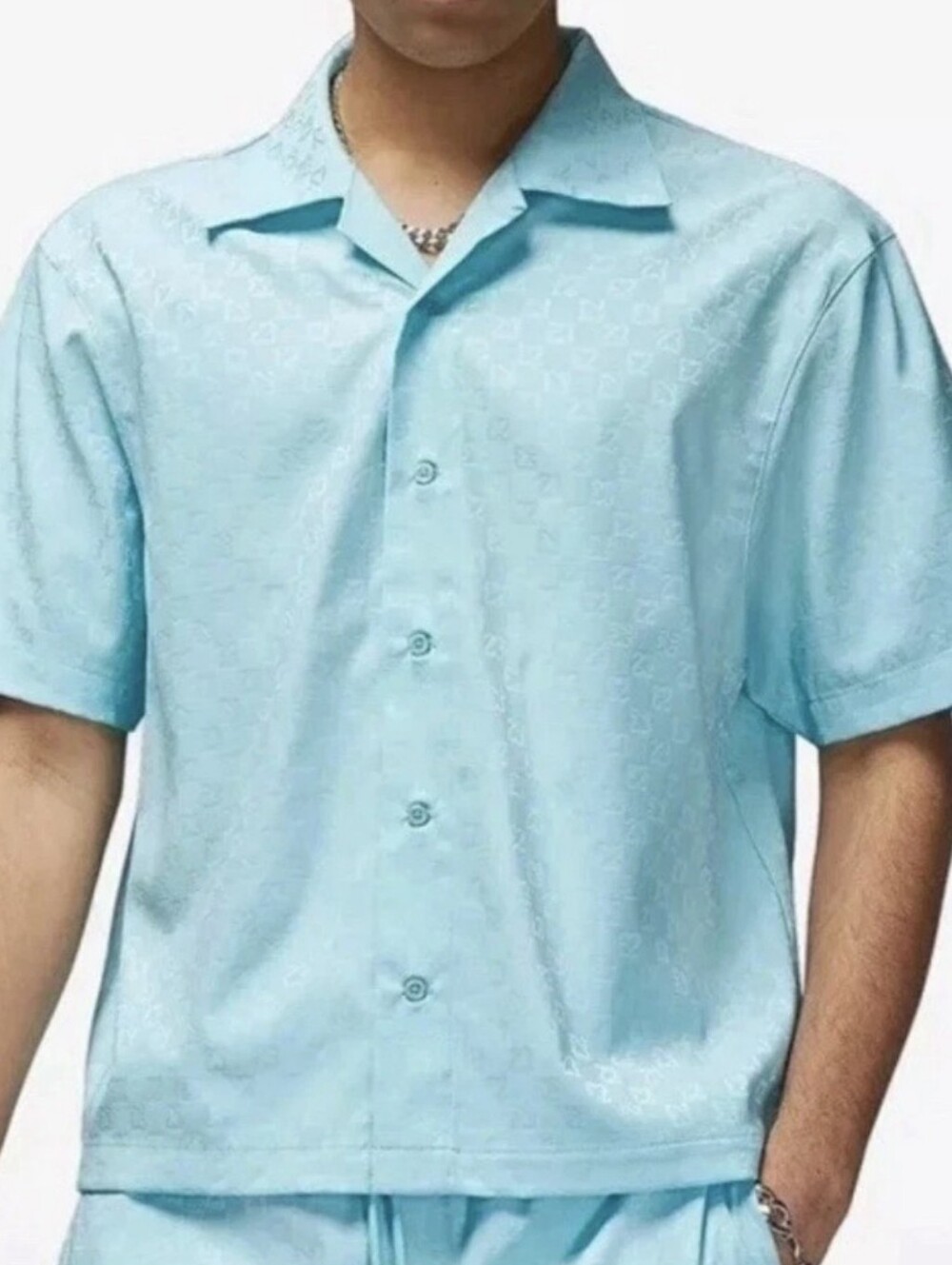 Jordan Essentials Men's Short Sleeve Button-Up Camp Shirt Size XL